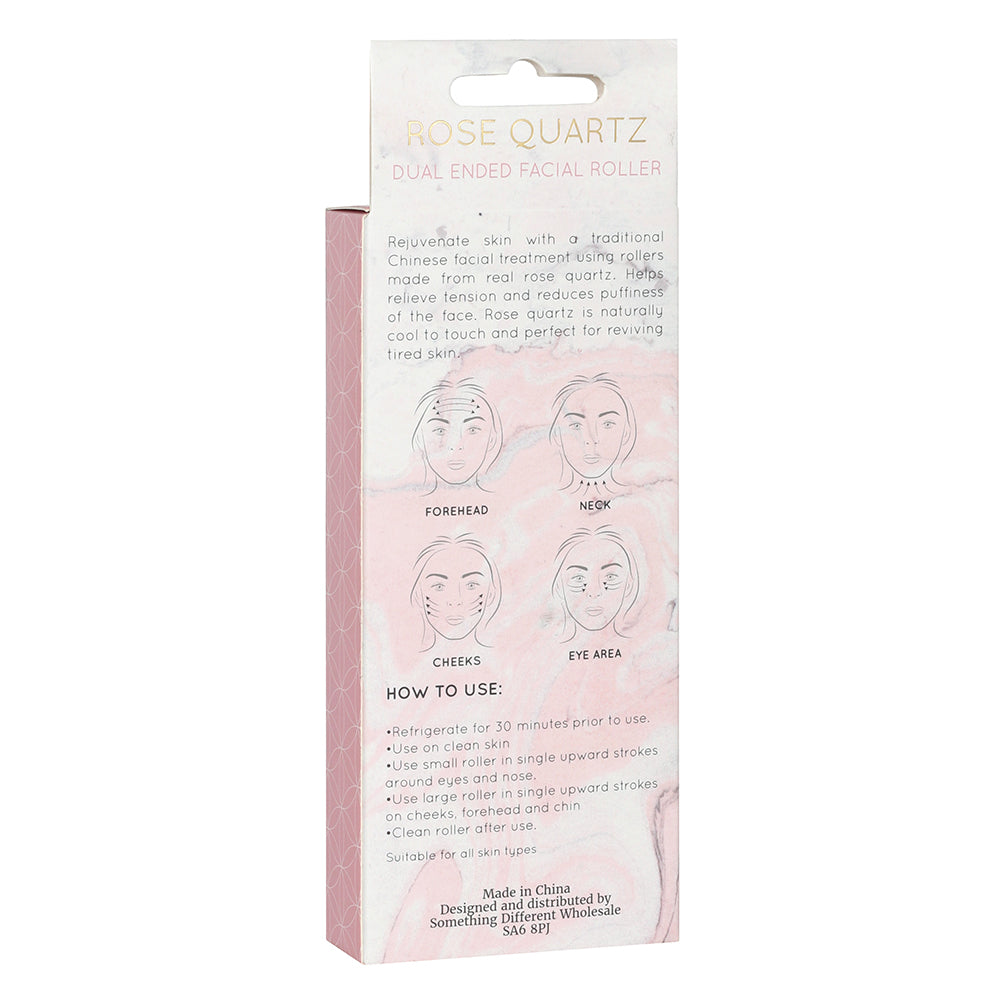 Rose Quartz Dual Ended Face Roller