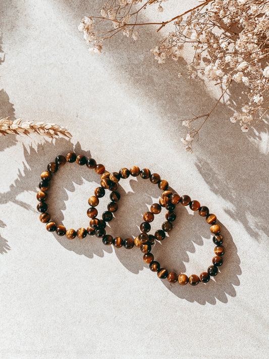 TIGER'S EYE BEADED BRACELET