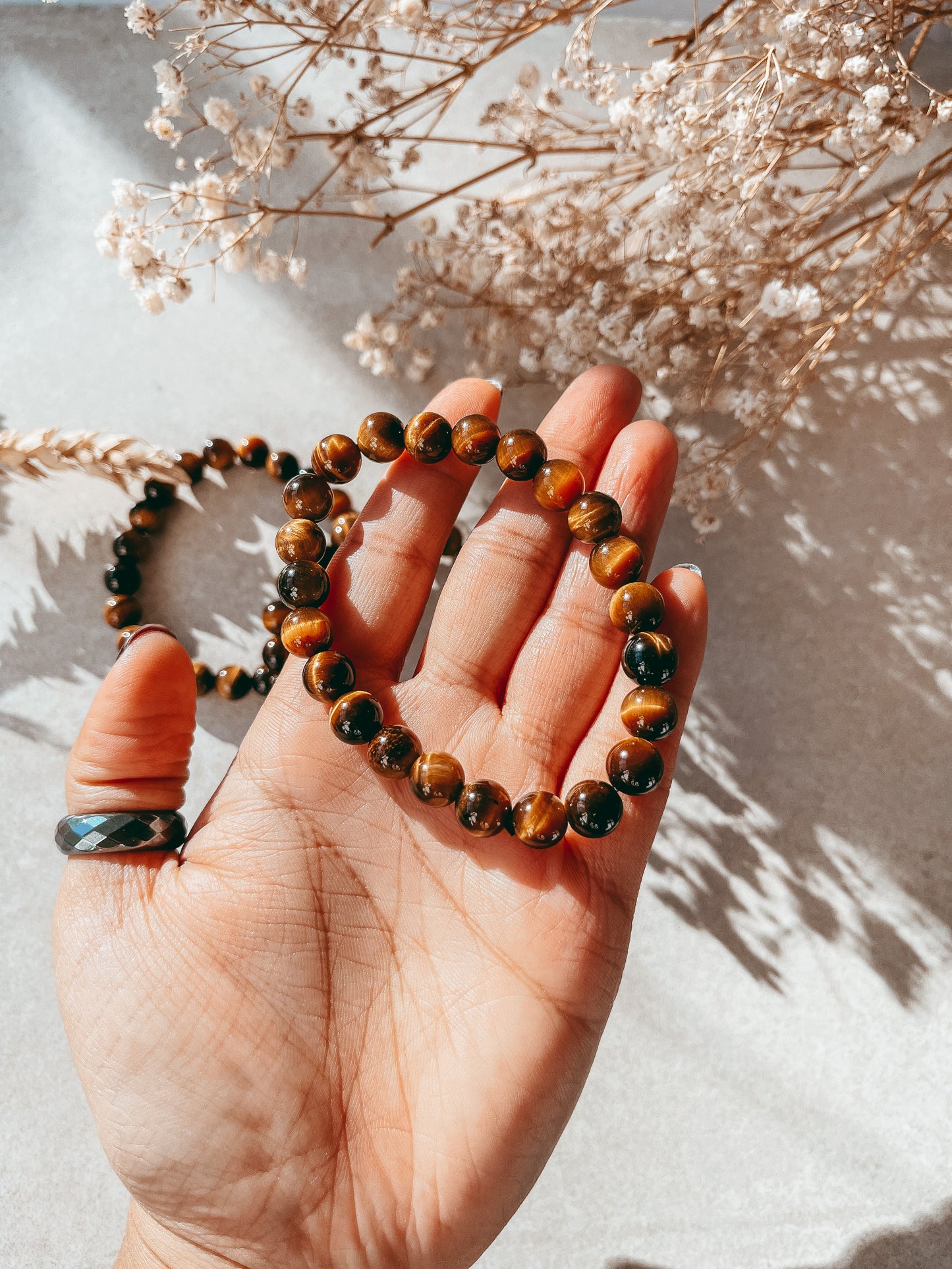 TIGER'S EYE BEADED BRACELET