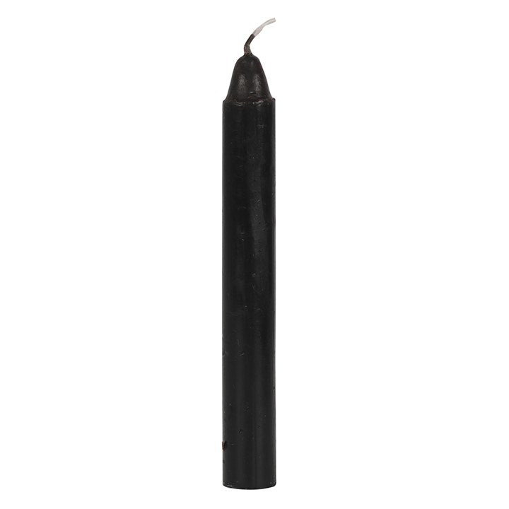 PACK OF 12 BLACK 'PROTECTION' SPELL CANDLES